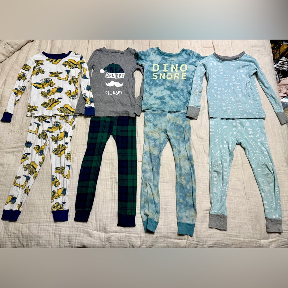 Kids Pajama Set Bundle- 10 pair - Multicolor